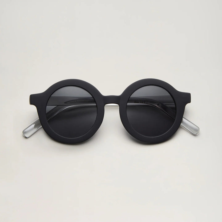 BabyMocs apvalios formos vaikiški akiniai nuo saulės – BLACK - Summer Boutique - 0644925479437