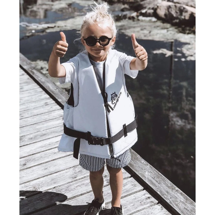 BabyMocs apvalios formos vaikiški akiniai nuo saulės – BLACK - Summer Boutique - 0644925479437