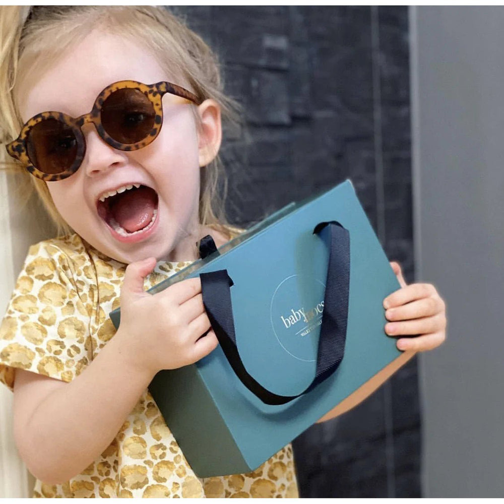 BabyMocs apvalios formos vaikiški akiniai nuo saulės – LEO - Summer Boutique - 0644925479420