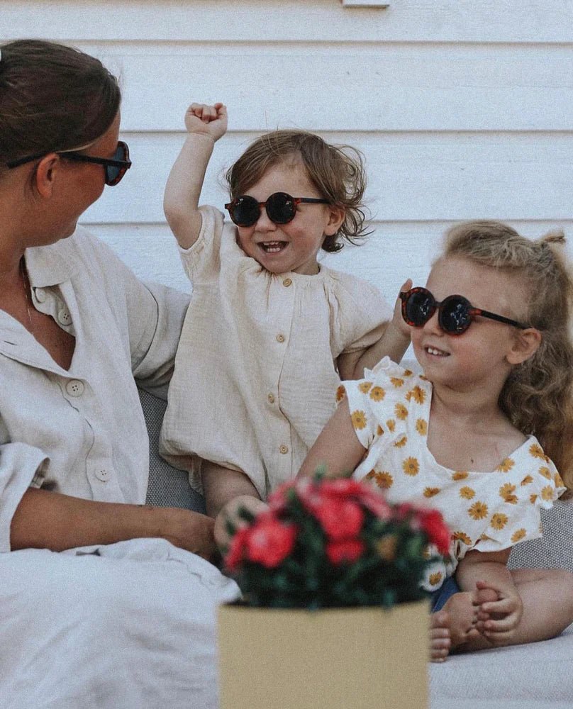 BabyMocs apvalios formos vaikiški akiniai nuo saulės – TURTLE - Summer Boutique - 0644925479413