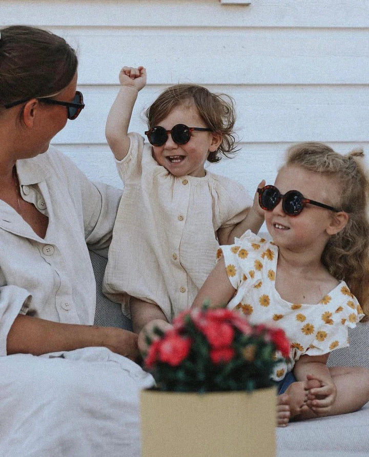 BabyMocs apvalios formos vaikiški akiniai nuo saulės – TURTLE - Summer Boutique - 0644925479413