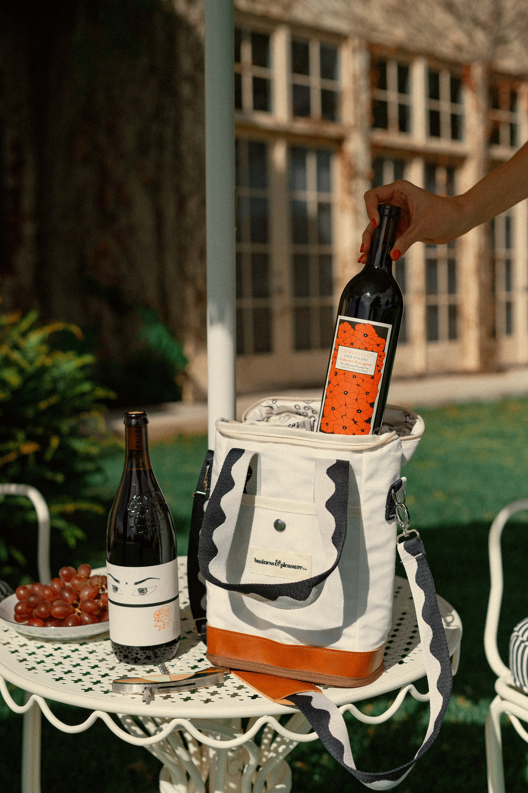 Business & Pleasure gėrimų šaltkrepšis – RIVIERA WHITE - Summer Boutique - BPA-WCB-RIV-WHT