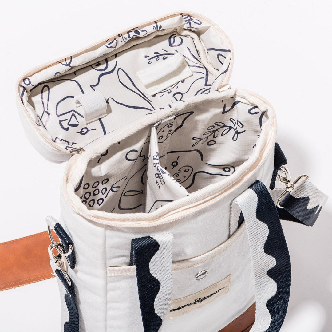 Business & Pleasure gėrimų šaltkrepšis – RIVIERA WHITE - Summer Boutique - BPA-WCB-RIV-WHT