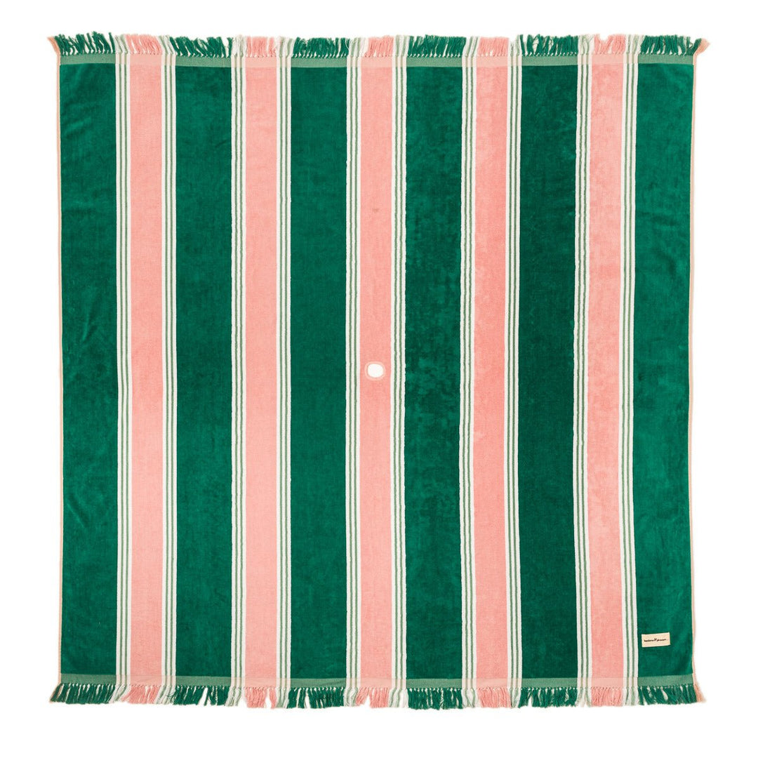 Business & Pleasure paplūdimio ir pikniko pledas – BISTRO GREEN STRIPE - Summer Boutique - BPA-BKT-BIS-GRN