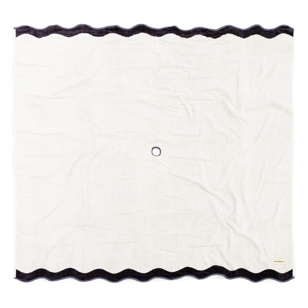 Business & Pleasure paplūdimio ir pikniko pledas – RIVIERA WHITE - Summer Boutique - BPA-BKT-RIV-WHT