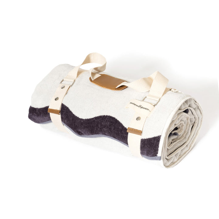 Business & Pleasure paplūdimio ir pikniko pledas – RIVIERA WHITE - Summer Boutique - BPA-BKT-RIV-WHT