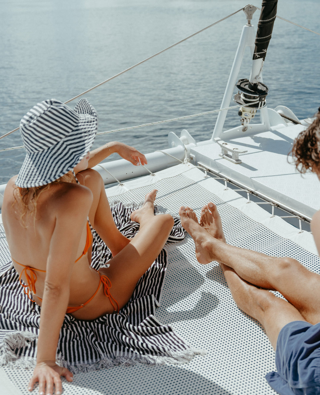 Business & Pleasure paplūdimio rankšluostis – LAUREN ‘S NAVY STRIPE - Summer Boutique - BPA-TWL-LAU-NVY