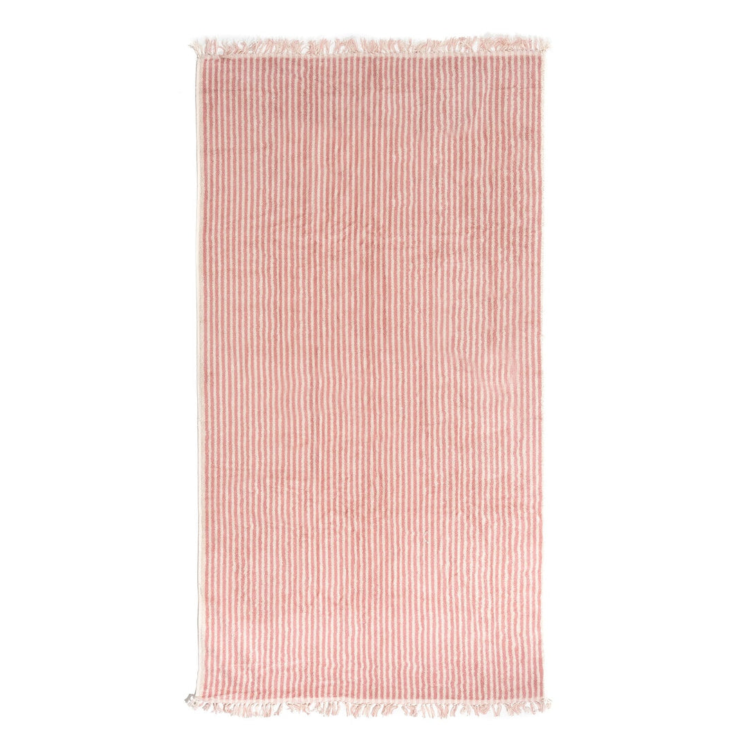 Business & Pleasure paplūdimio rankšluostis – LAUREN ‘S PINK STRIPE - Summer Boutique - BPA-TWL-LAU-PNK