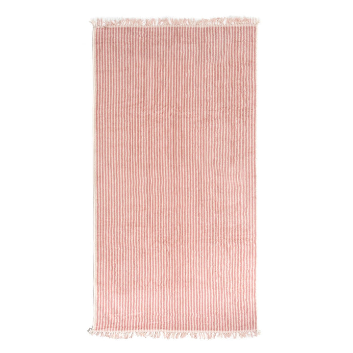 Business & Pleasure paplūdimio rankšluostis – LAUREN ‘S PINK STRIPE - Summer Boutique - BPA-TWL-LAU-PNK