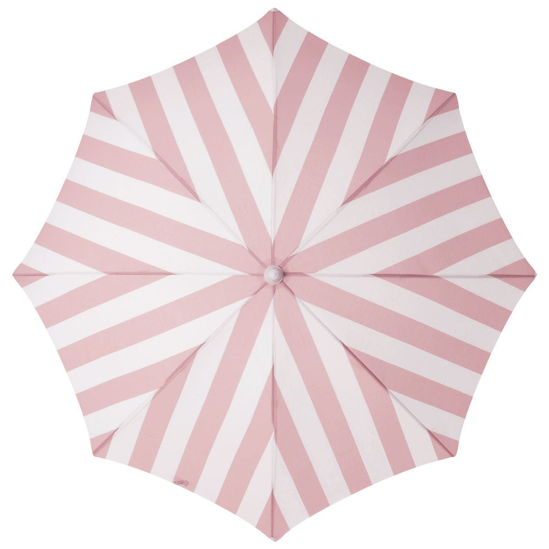 Business & Pleasure paplūdimio skėtis nuo saulės – CREW PINK STRIPE - Summer Boutique - BPU-H-CRW-PNK