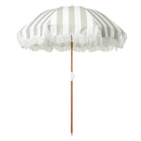Business & Pleasure paplūdimio skėtis nuo saulės – CREW SAGE STRIPE - Summer Boutique - BPU-H-CRW-SAG