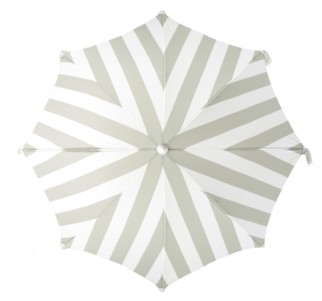 Business & Pleasure paplūdimio skėtis nuo saulės – CREW SAGE STRIPE - Summer Boutique - BPU-H-CRW-SAG