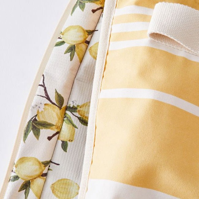 Business & Pleasure Tote šaltkrepšis – VINTAGE YELLOW STRIPE - Summer Boutique - BPA-CBB-VTG-YEL