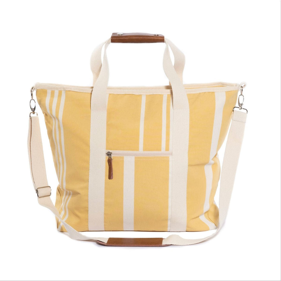 Business & Pleasure Tote šaltkrepšis – VINTAGE YELLOW STRIPE - Summer Boutique - BPA-CBB-VTG-YEL
