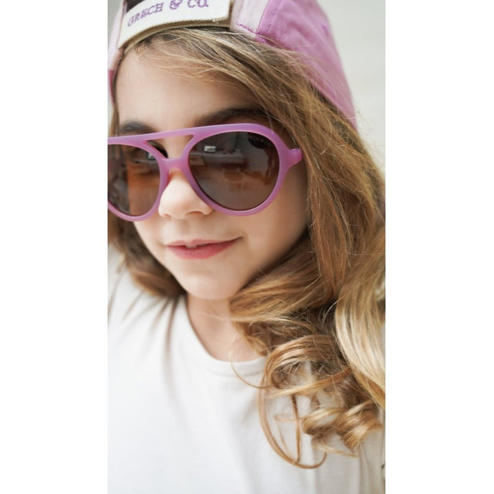 GRECH & CO aviatoriaus stiliaus vaikiški akiniai nuo saulės – MAUVE ROSE - Summer Boutique - GR-23SunglassesA-J05