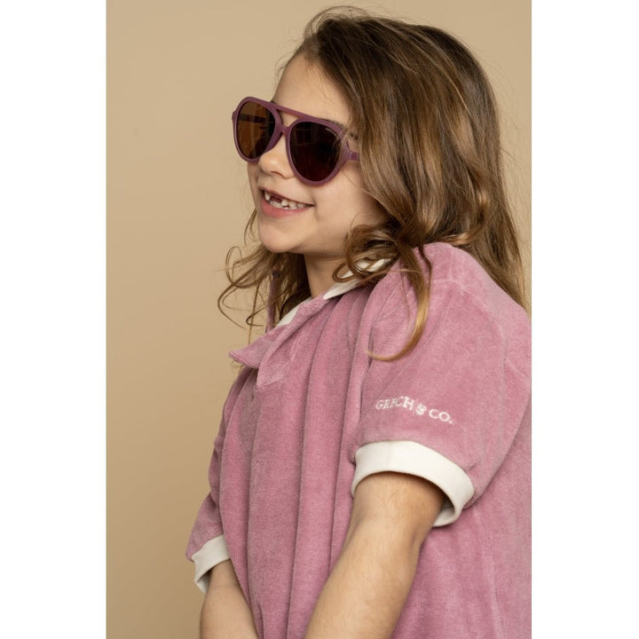 GRECH & CO aviatoriaus stiliaus vaikiški akiniai nuo saulės – MAUVE ROSE - Summer Boutique - GR-23SunglassesA-J05