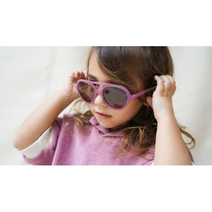 GRECH & CO aviatoriaus stiliaus vaikiški akiniai nuo saulės – MAUVE ROSE - Summer Boutique - GR-23SunglassesA-J05