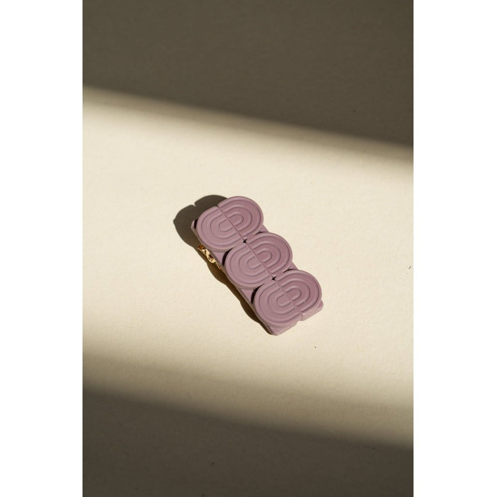 GRECH & CO plaukų segtukų rinkinys Tri Rainbow Bar – MAUVE ROSE - Summer Boutique - GR-23Rbarclip-07