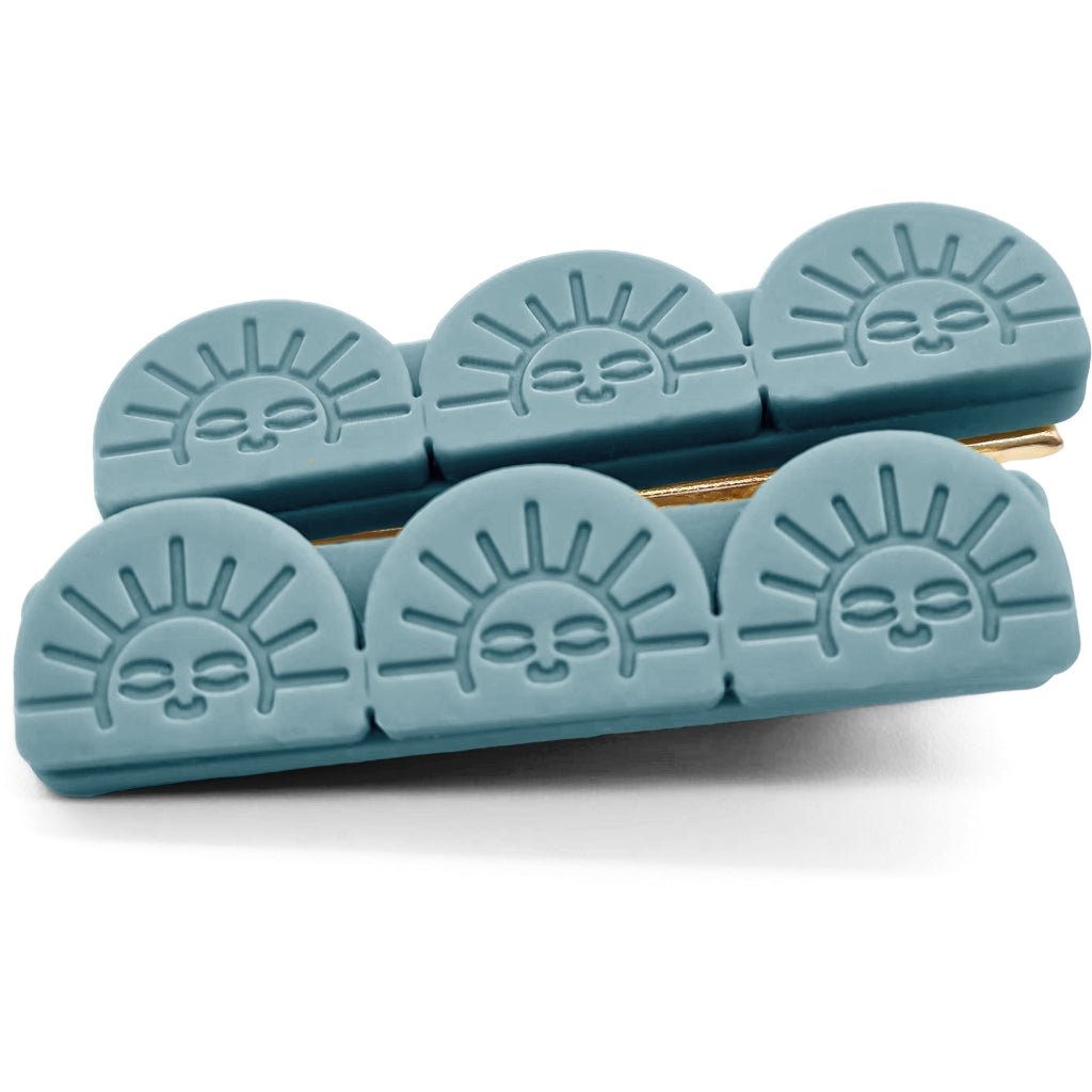 GRECH & CO plaukų segtukų rinkinys Tri Sun Bar – SKY BLUE - Summer Boutique - GR-23Sbarclip-08