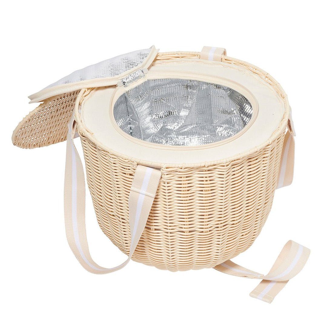 SUNNYLiFE apvalus pikniko krepšys - šaltkrepšis – LE WEEKEND NATURAL - Summer Boutique - S41PCNAT