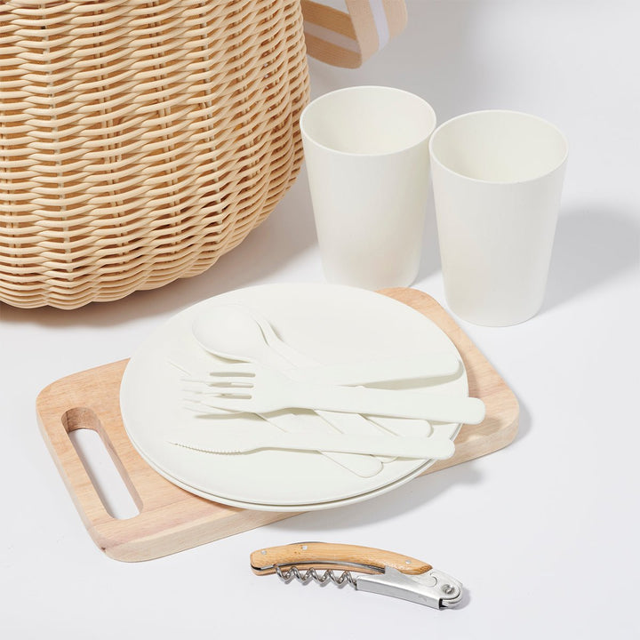 SUNNYLiFE didelis pikniko krepšys – LE WEEKEND NATURAL - Summer Boutique - S41PBNAT