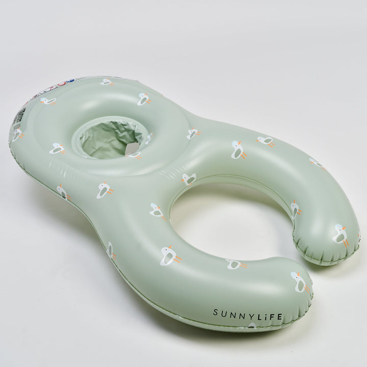SUNNYLiFE dvigubas pripučiamas plaukimo ratas – SAMMY THE SEAGULL GREEN - Summer Boutique - S61FTGEU