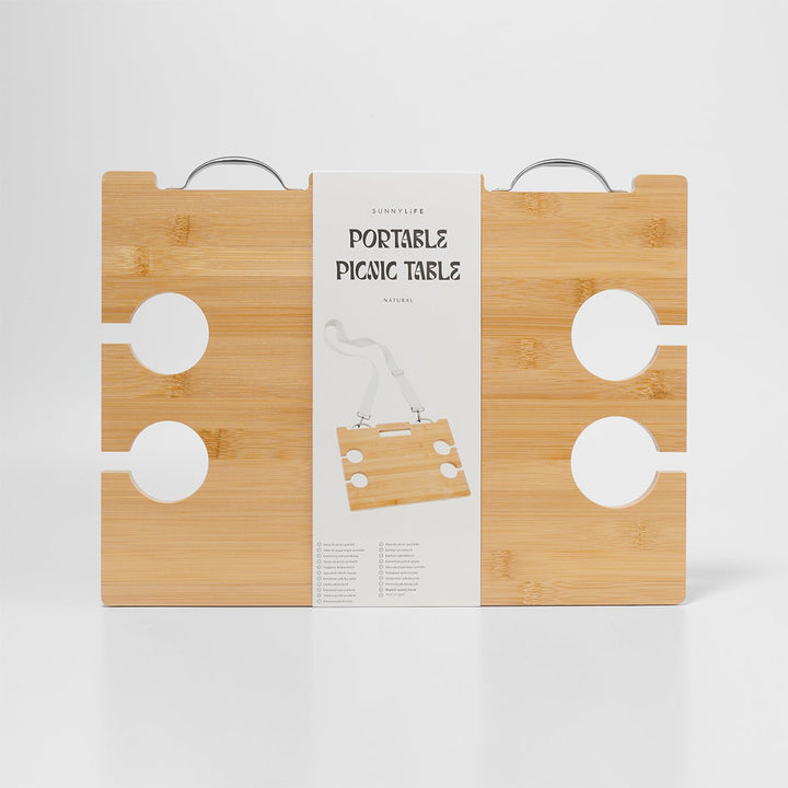 SUNNYLiFE nešiojamas pikniko stalelis – LE WEEKEND NATURAL - Summer Boutique - S41BTNAT