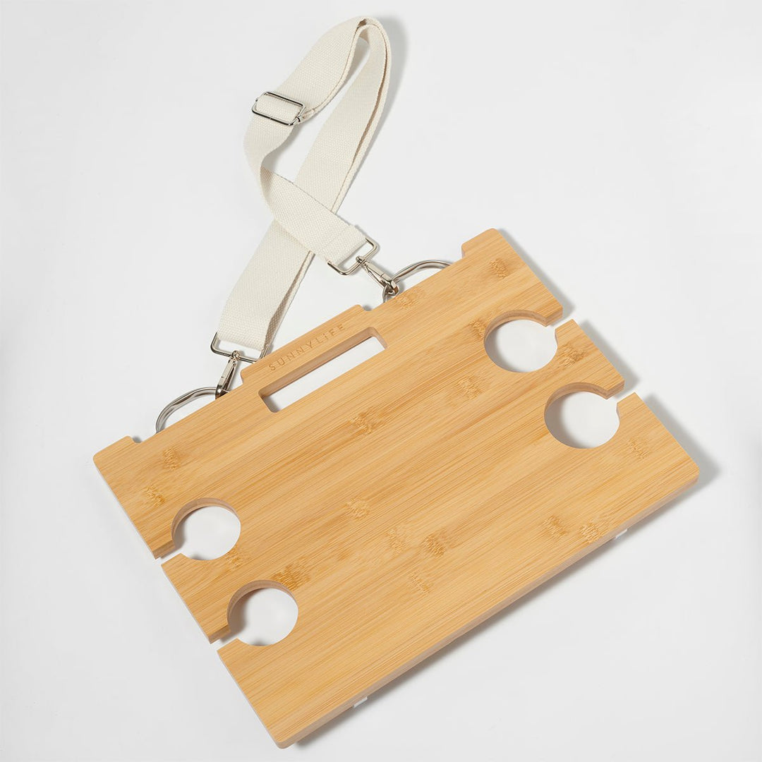 SUNNYLiFE nešiojamas pikniko stalelis – LE WEEKEND NATURAL - Summer Boutique - S41BTNAT