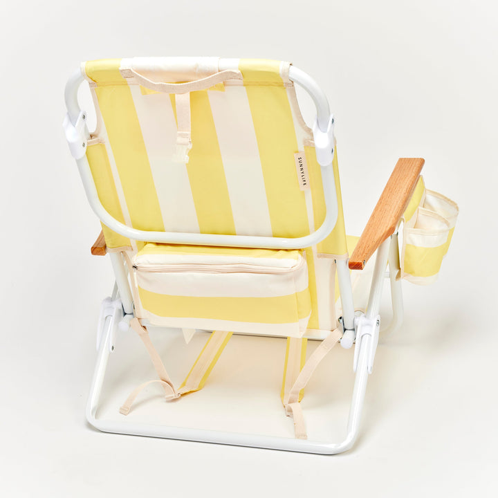 SUNNYLiFE paplūdimio kėdė Deluxe – LA MER LIMON STRIPE - Summer Boutique - S61DBCLS
