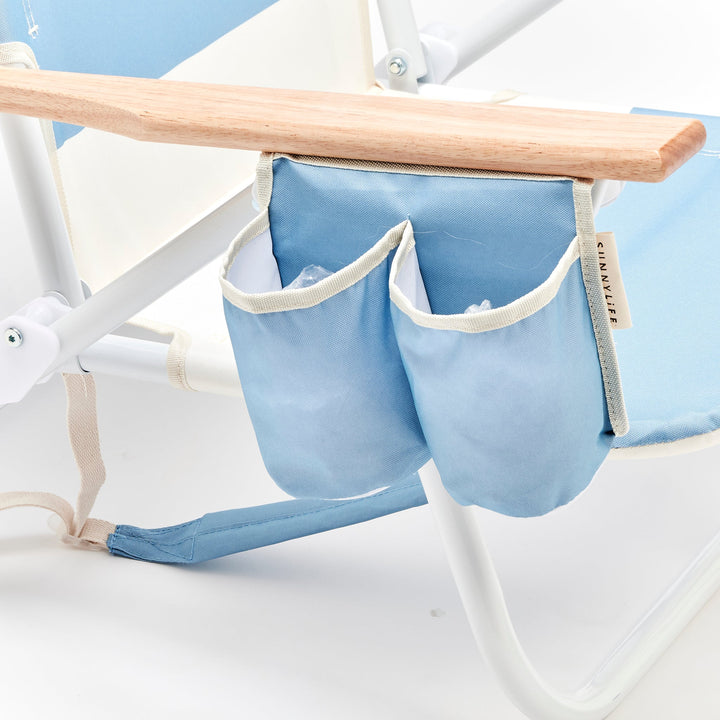SUNNYLiFE paplūdimio kėdė Deluxe – LA MER MED BLUE BLOCK - Summer Boutique - S61DBCMB