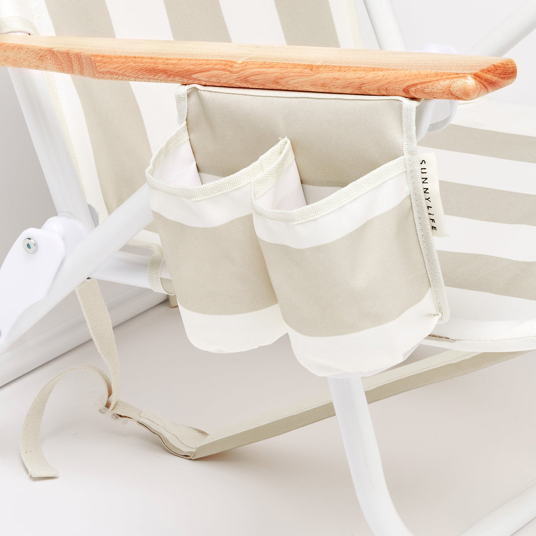 SUNNYLiFE paplūdimio kėdė Deluxe – OYSTER STRIPE - Summer Boutique - S61DBCOS