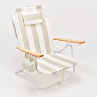 SUNNYLiFE paplūdimio kėdė Deluxe – OYSTER STRIPE - Summer Boutique - S61DBCOS