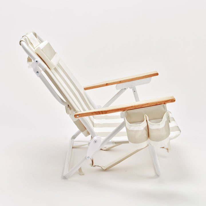 SUNNYLiFE paplūdimio kėdė Deluxe – OYSTER STRIPE - Summer Boutique - S61DBCOS