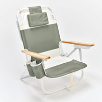 SUNNYLiFE paplūdimio kėdė Deluxe – SEAGRASS SAGE BLOCK - Summer Boutique - S61DBCSS