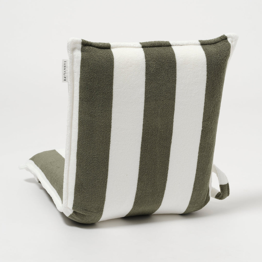 SUNNYLiFE paplūdimio kėdė Folding – THE VACAY OLIVE STRIPE - Summer Boutique - S51TFSVO