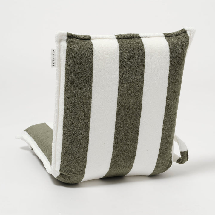 SUNNYLiFE paplūdimio kėdė Folding – THE VACAY OLIVE STRIPE - Summer Boutique - S51TFSVO
