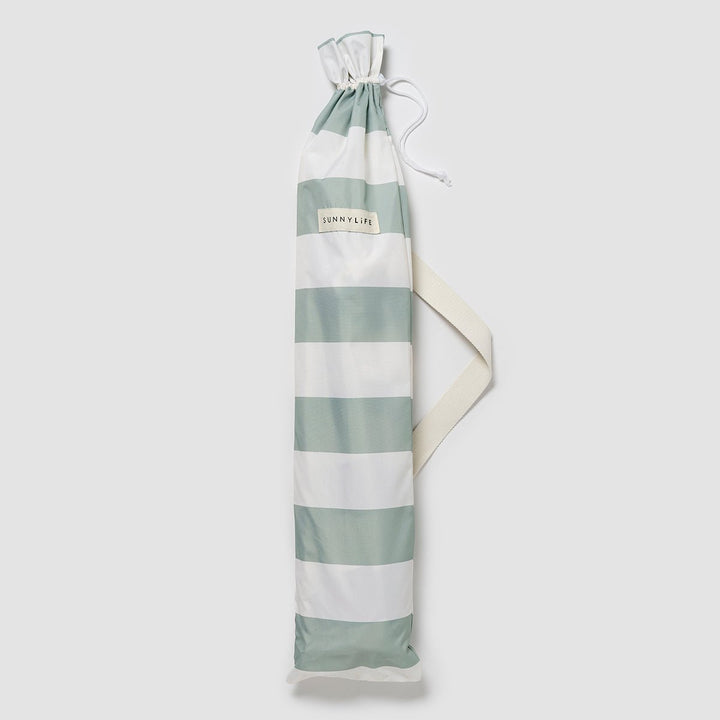 SUNNYLiFE paplūdimio skėtis nuo saulės – LA PALMA SAGE STRIPE - Summer Boutique - S51CBUSS