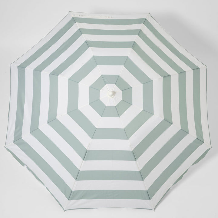 SUNNYLiFE paplūdimio skėtis nuo saulės – LA PALMA SAGE STRIPE - Summer Boutique - S51CBUSS
