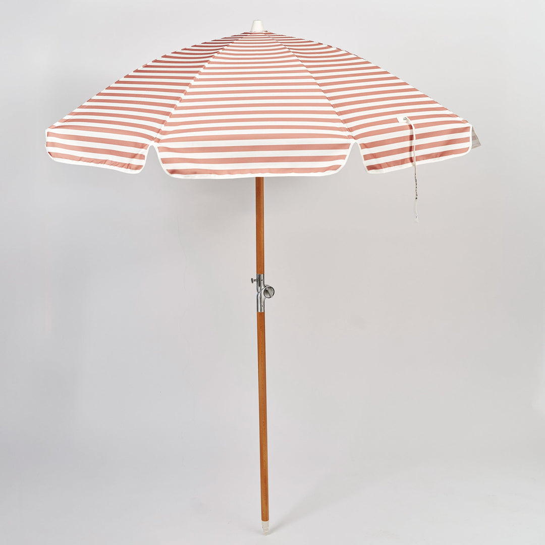 SUNNYLiFE paplūdimio skėtis nuo saulės – TIERRA CLAY STRIPE - Summer Boutique - S61LBUTC