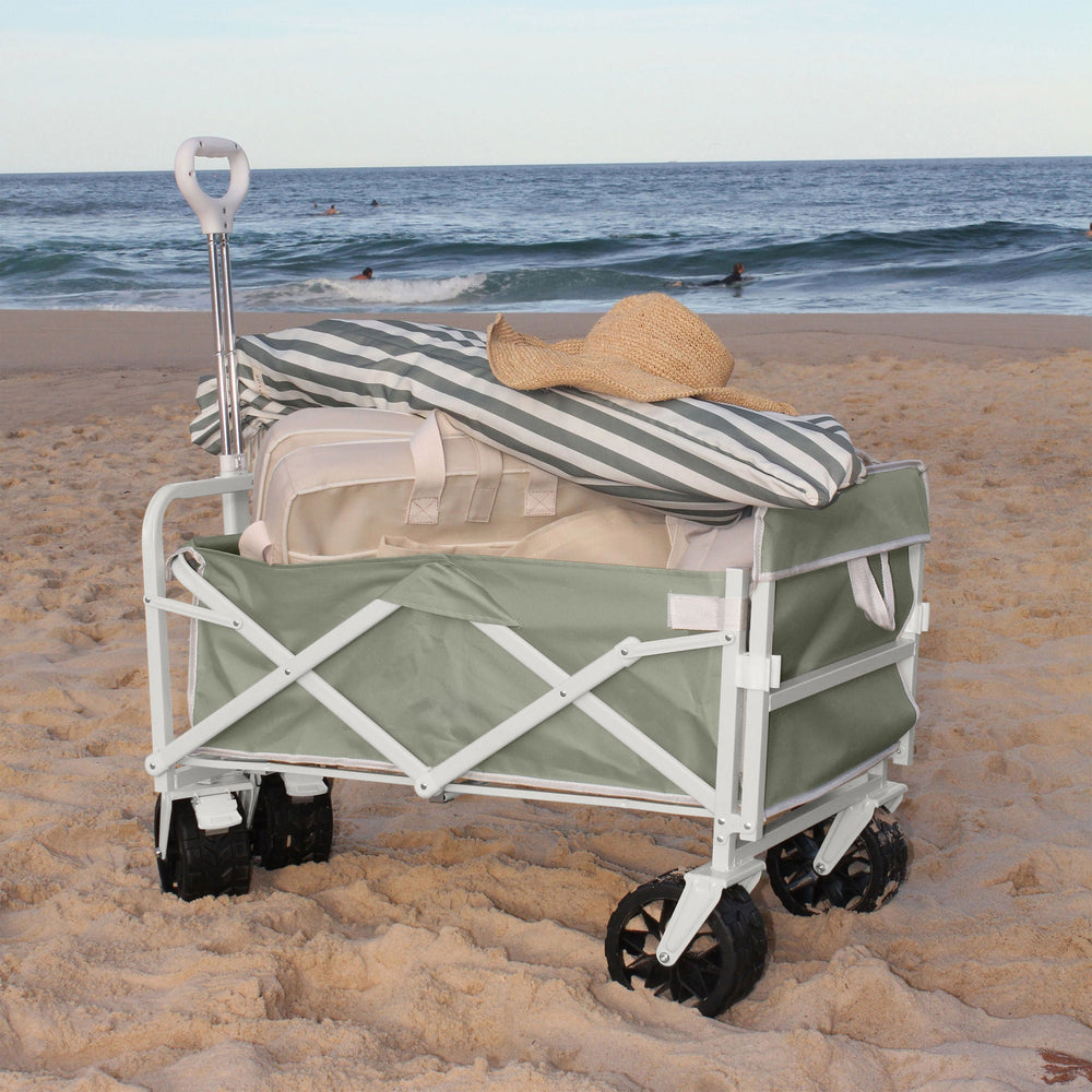 SUNNYLiFE paplūdimio vežimėlis – SEAGRASS SAGE - Summer Boutique - S61BCSEG