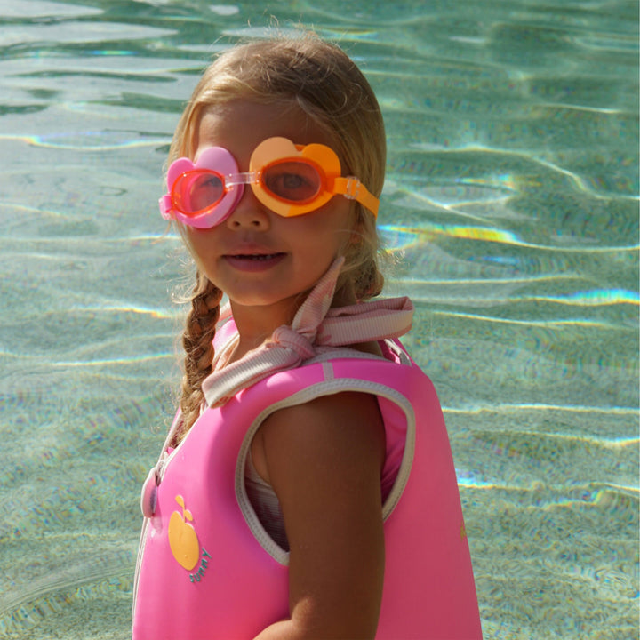 SUNNYLiFE plaukimo akiniai – POPPY THE PEACH - Summer Boutique - S61SGPPM
