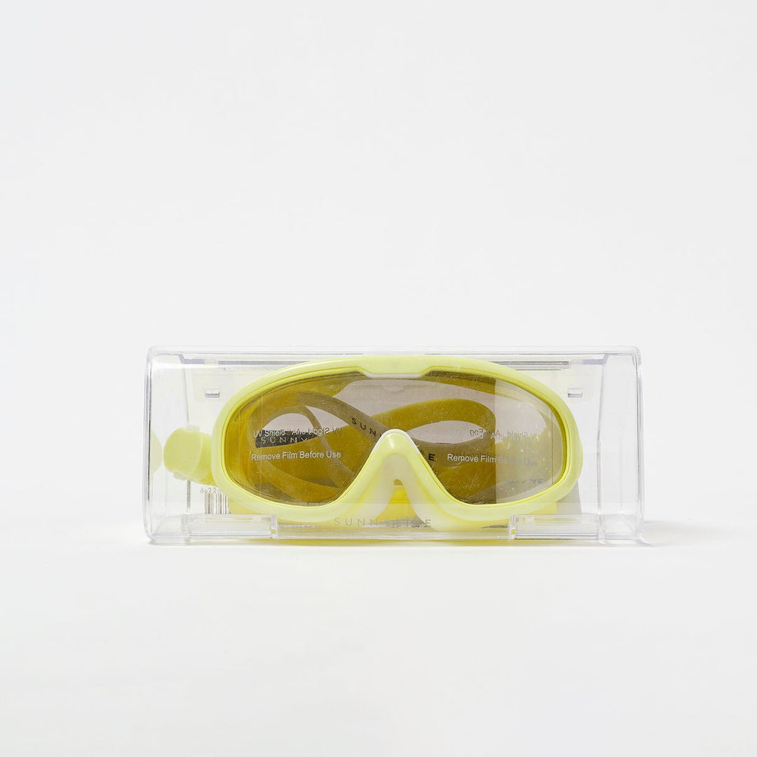 SUNNYLiFE plaukimo kaukė – SALTY THE SHARK NEON YELLOW - Summer Boutique - S51KSMNY