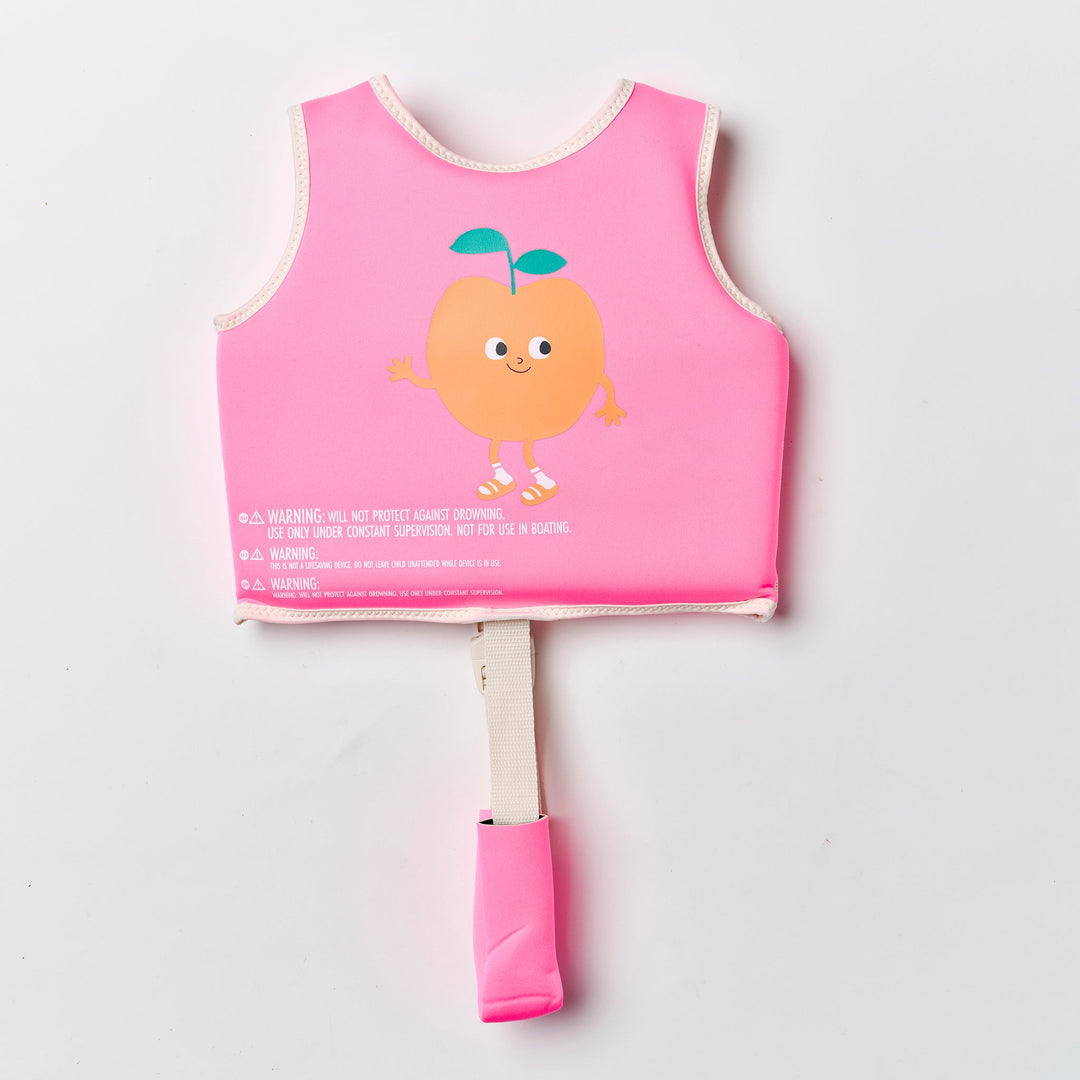 SUNNYLiFE plaukimo liemenė (1 – 2 m.) – POPPY THE PEACH NEON PINK - Summer Boutique - S61FVPNP