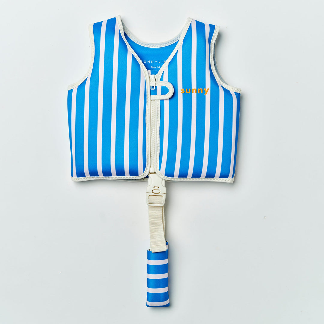 SUNNYLiFE plaukimo liemenė (1 – 2 m.) – TINO THE TIGER BLUE - Summer Boutique - S61FVTTB