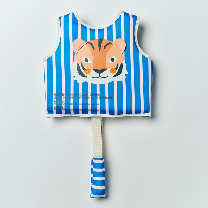 SUNNYLiFE plaukimo liemenė (1 – 2 m.) – TINO THE TIGER BLUE - Summer Boutique - S61FVTTB