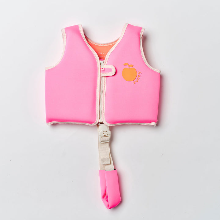 SUNNYLiFE plaukimo liemenė (2 – 3 m.) – POPPY THE PEACH NEON PINK - Summer Boutique - S61FVPPN