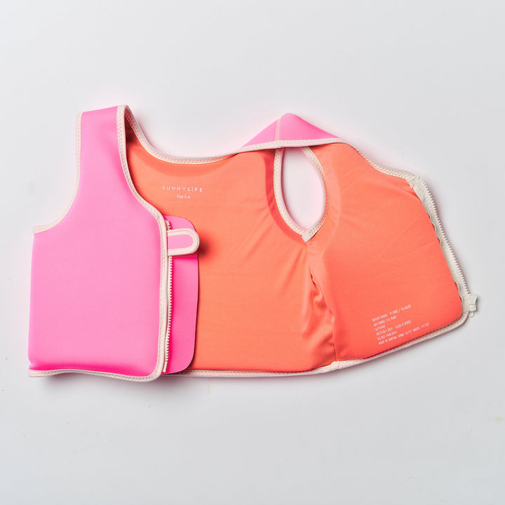 SUNNYLiFE plaukimo liemenė (3 - 6 m.) – POPPY THE PEACH NEON PINK - Summer Boutique - S61FVVNP