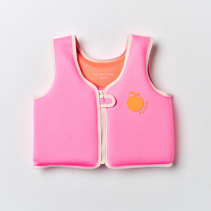 SUNNYLiFE plaukimo liemenė (3 - 6 m.) – POPPY THE PEACH NEON PINK - Summer Boutique - S61FVVNP