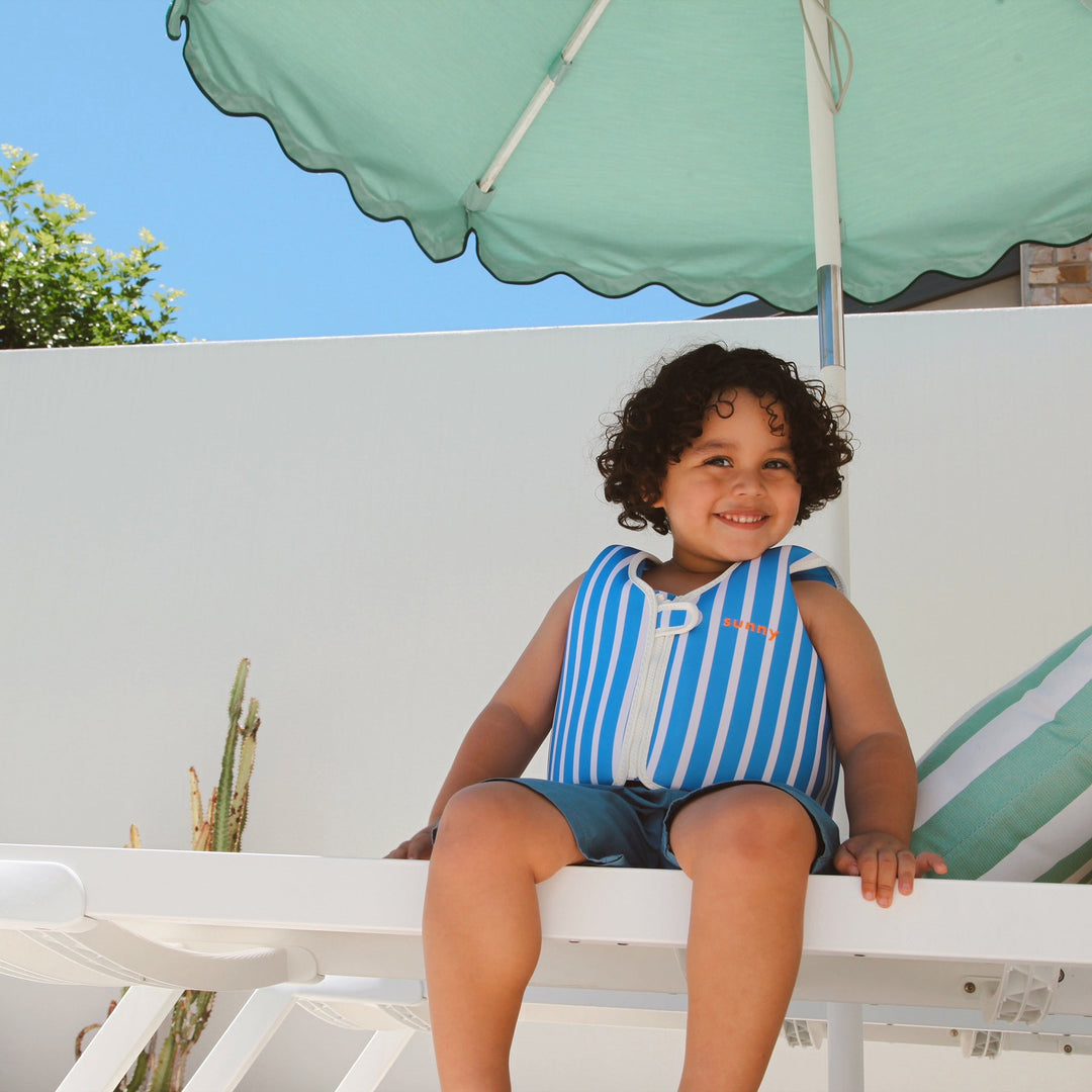 SUNNYLiFE plaukimo liemenė (3 - 6 m.) – TINO THE TIGER BLUE - Summer Boutique - S61FVVTB