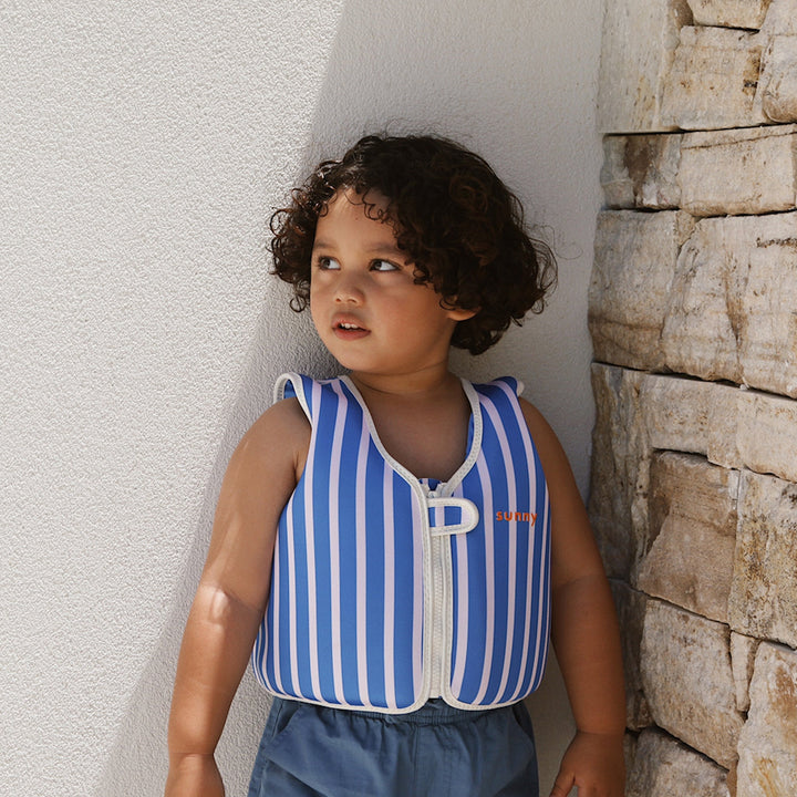 SUNNYLiFE plaukimo liemenė (3 - 6 m.) – TINO THE TIGER BLUE - Summer Boutique - S61FVVTB